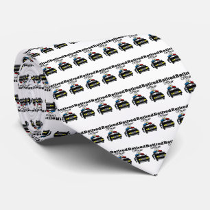 Officer Police Car  Necktie