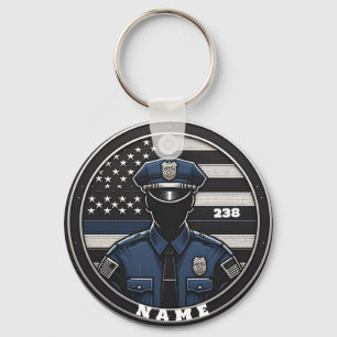 officer police keychain