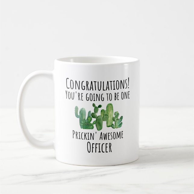 Officer Promotion Police Naval Graduation Coffee Mug (Left)