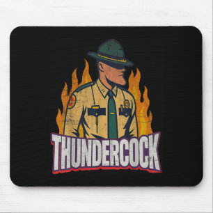 Officer Sergeant Cius Thunder Bodycam Funny Meme Mouse Mat