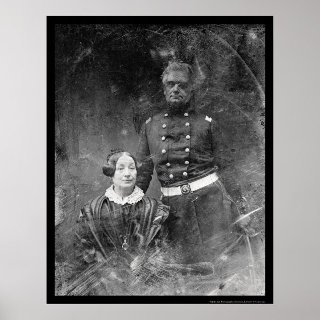 Officer with Woman Daguerreotype 1851 Poster (Front)