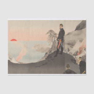 Officers and Men Admiring the Rising Sun Tissue Paper