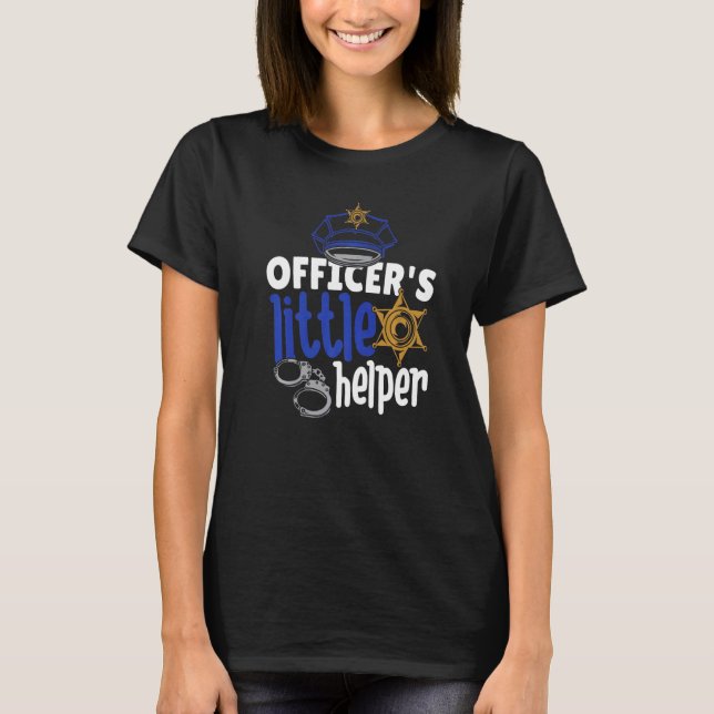 Officer's Helper Kid's Police Officer   T-Shirt (Front)