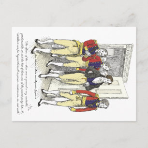 Officers of Shire Militia, Jane Austen Postcard