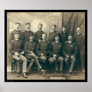 Officers of the 9th Cavalry SD 1891 Poster