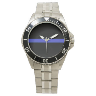 Officer's thin blue line watch