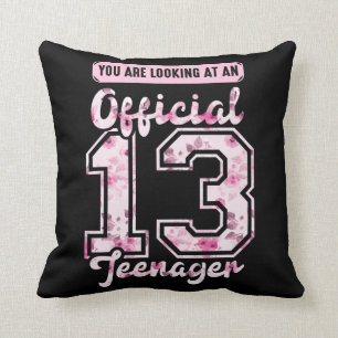 Official 13 Teenager 13th birthday 13 Years Old Cushion