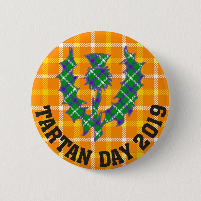 Official 2019 Tartan Day Button (Front)