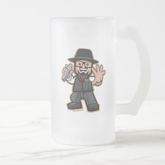 Official #3inchRichard Frosted Glass Beer Mug (Right)