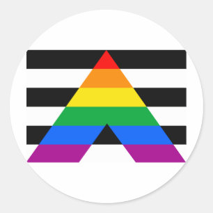 OFFICIAL ALLY FLAG CLASSIC ROUND STICKER