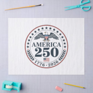 Official America 250th Anniversary Commemorative Tissue Paper