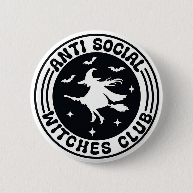 Official Anti-Social Witches Club Badge (Front)