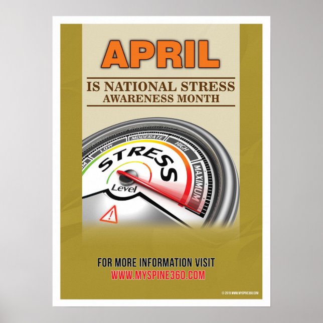 Official April Stress Awareness Month Poster (Front)