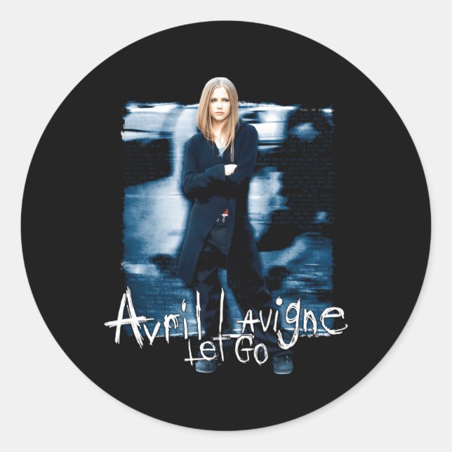 Official Avril Lavigne Let Go Classic Round Sticker (Front)