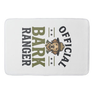 Official Bark Ranger Dog Vintage Graphic_1 Bath Mat
