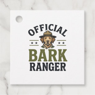 Official Bark Ranger Dog Vintage Graphic_1 Favour Tags
