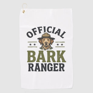 Official Bark Ranger Dog Vintage Graphic_1 Golf Towel