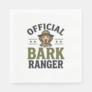 Official Bark Ranger Dog Vintage Graphic_1 Napkin