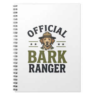 Official Bark Ranger Dog Vintage Graphic_1 Notebook