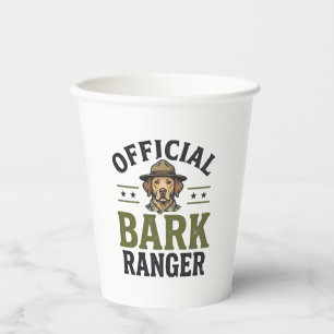 Official Bark Ranger Dog Vintage Graphic_1 Paper Cups