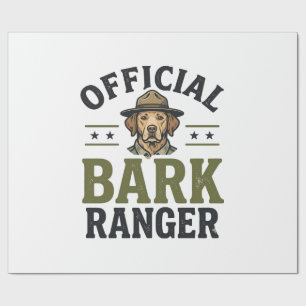 Official Bark Ranger Dog Vintage Graphic_1 Wrapping Paper
