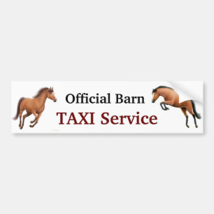 Official Barn Taxi Service Bumper Sticker