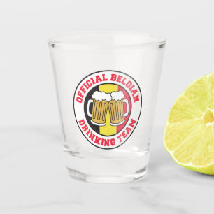 Official Belgian Drinking Team Shot Glass