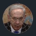 official benjamin netanyahu dartboard<br><div class="desc">think you can put one right between benjamin netanyahu's eyes.  think about how good it'll feel.  the perfect gift for your jewish friends who benny doesn't speak for.</div>
