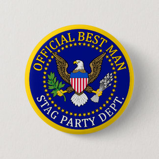Official Best Man 6 Cm Round Badge
