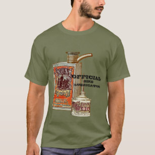 OFFICIAL Bicycle Vintage Sperm Oil Cans Bicycling T-Shirt