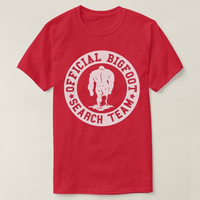 Official Bigfoot Sasquatch Search Team Merchandise T-Shirt (Design Front)