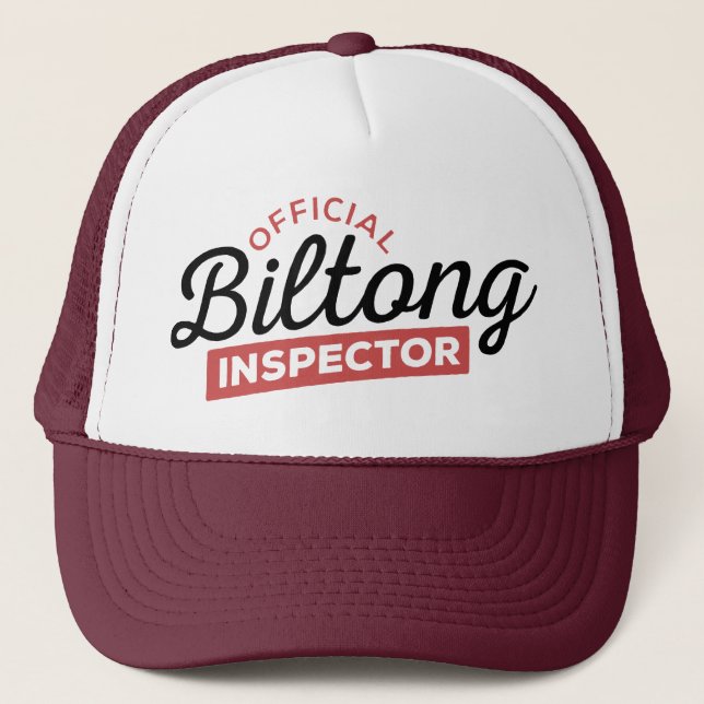 Official Biltong Inspector | South Africa Trucker Hat (Front)