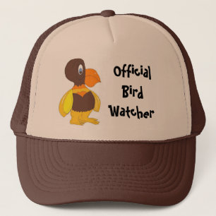 Official Bird Watcher- Cartoon Bird Trucker Hat