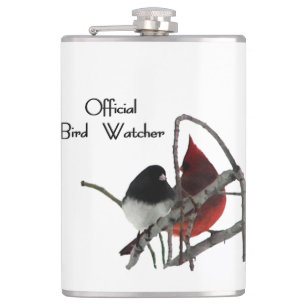 Official Bird Watcher Hip Flask