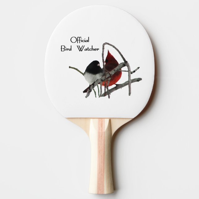 Official Bird Watcher Ping Pong Paddle (Back)