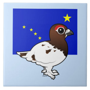 Official Birdorable of Alaska: Willow Ptarmigan Tile