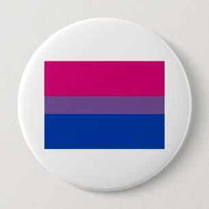 OFFICIAL BISEXUAL PRIDE FLAG 10 CM ROUND BADGE