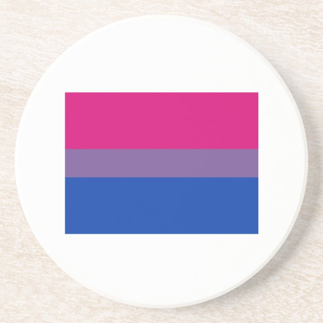 OFFICIAL BISEXUAL PRIDE FLAG COASTER (Front)