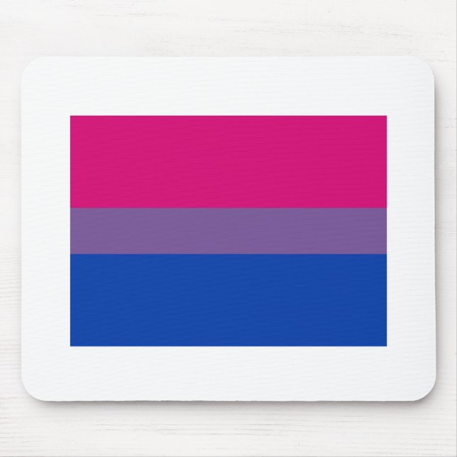 OFFICIAL BISEXUAL PRIDE FLAG MOUSE MAT (Front)