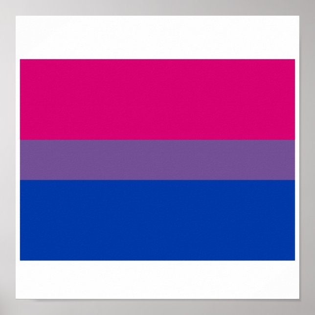 OFFICIAL BISEXUAL PRIDE FLAG POSTER (Front)