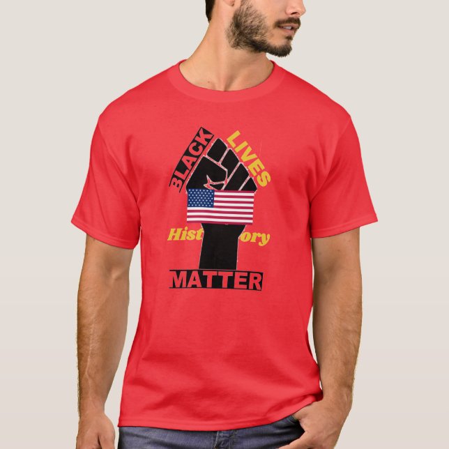 Official Black Lives Matter USA Flag collection 5 T-Shirt (Front)