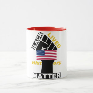 Official Black Lives Matter USA Flag collection Mug