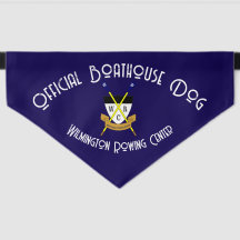 Official Boathouse Dog Pet Bandanna Blue - 3 Sizes