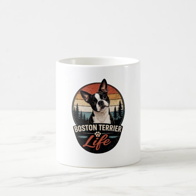 Official Boston Terrier Life Logo Coffee Mug (Center)