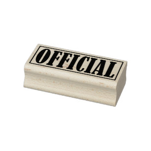 Official Business Office Framed Simple Word Rubber Stamp
