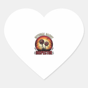 Official Candy Inspector Vintage Halloween Shirt D Heart Sticker