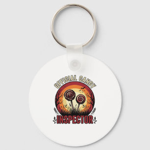 Official Candy Inspector Vintage Halloween Shirt D Key Ring