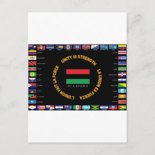 Official Caribbean Unity Flag Postcard