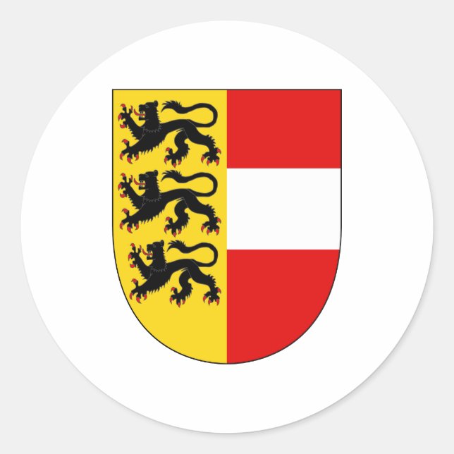 Official Carinthia Coat of Arms Austria Symbol Classic Round Sticker (Front)