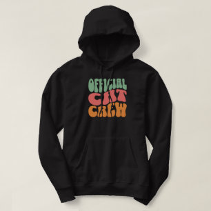Official Cat Crew Funny Cat Lover Hoodie